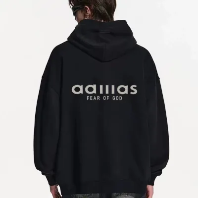 Fear Of God Sweatshirt replika super klon Black Grey Stripe