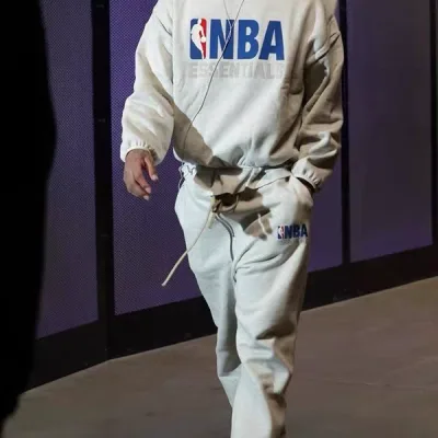 Fear Of God Trousers replica lyx Svart Grå Fleece Fog