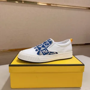 Fendi Casual Schuhe Replik Super Klon Rindsleder Leder Schaffell One