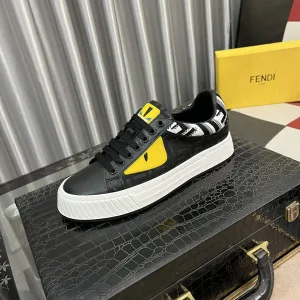 Fendi Casual Schuhe Replik Super Klon Rindsleder Schaffell Beliebter Preis
