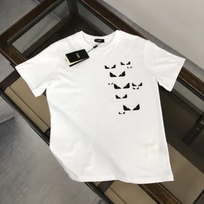 Fendi kortärmad replika superklon bomullslogotyp Look Fendi: