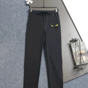 Fendi Trousers replica 1:1 Black Navy Cotton Polyester Fibres Is