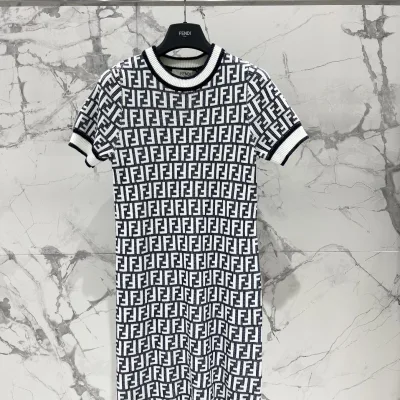 Fendi Damväst replica lyx Logo Spring Summer Collection Double