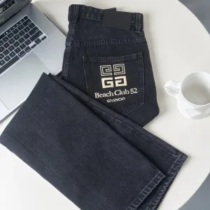 Givenchy Jeans replika super klon Denim Washed Logo Broderi Original