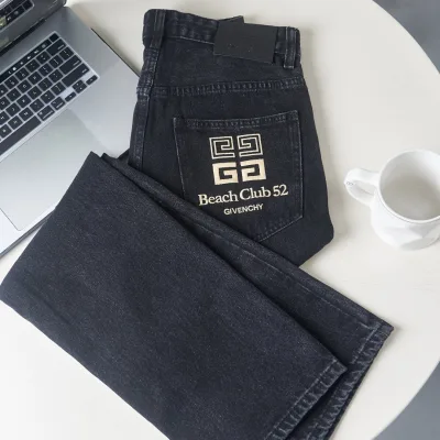 Givenchy Jeans replika super klon Denim Washed Logo Broderi Original