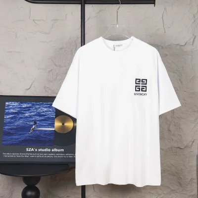 Givenchy Shirt replica 1:1 Black White Broderi Specialpris nr