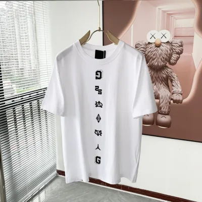Givenchy Shirt replica 1:1 White Black Cotton Logo Classic Snygg