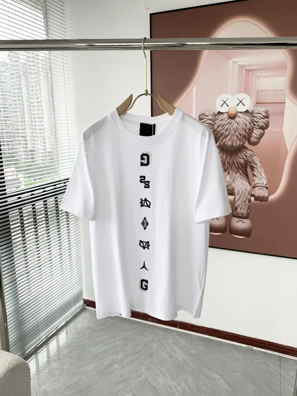 Givenchy Shirt replica 1:1 White Black Cotton Logo Classic Snygg