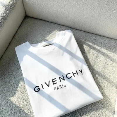 Givenchy Shirt replica 1:1 White Cotton Logo Classic Snygg Gvc