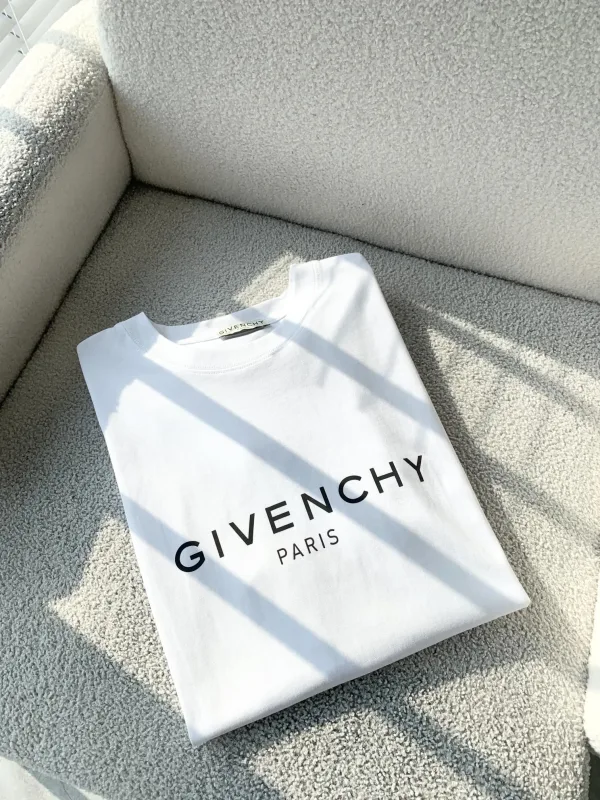 Givenchy Shirt replica 1:1 White Cotton Logo Classic Snygg Gvc