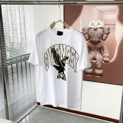 Givenchy Skjorta replika lyx Vit Svart Bomull Logotyp Klassisk Snygg