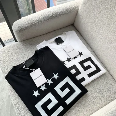 Givenchy Shirt replica super clone Black White Cotton Logo Classic