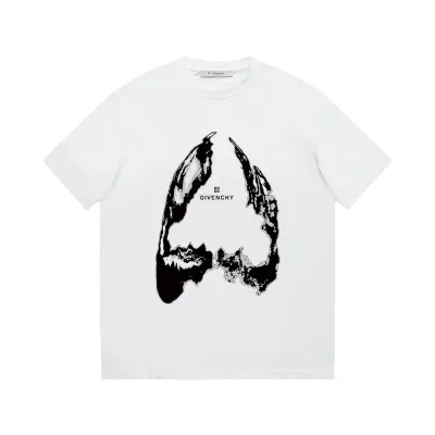 Givenchy Short Sleeves replica lyx Svart Vit Bomull Label M?£¤ngsidig