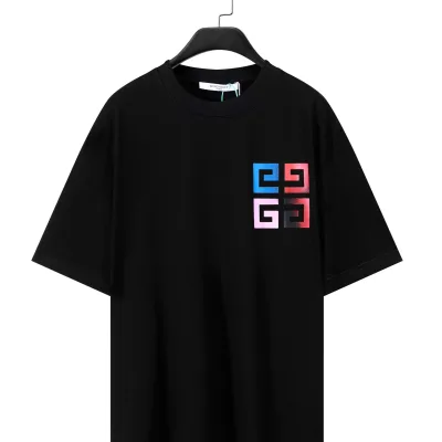 Givenchy Short Sleeves replica luxury Black White Dyed Difference Special
