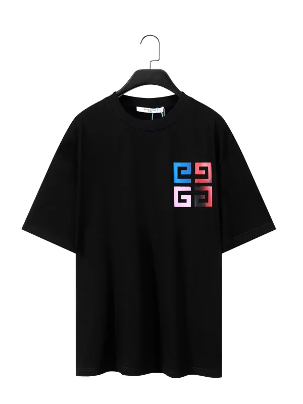 Givenchy Short Sleeves replica luxury Black White Dyed Difference Special