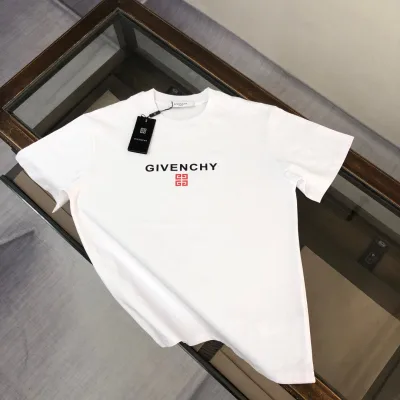 Givenchy kort?¡èrmade replika superklon svart vit bomullslogotyp