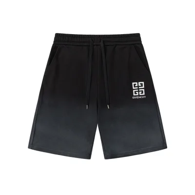 Givenchy Shorts replika lyx Black Gradient Distressed Logo Casual Limmad