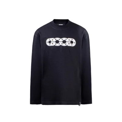 Goodbrand långärmad replika 1:1 Svart Vit Färgad diamant Bekväm Casual