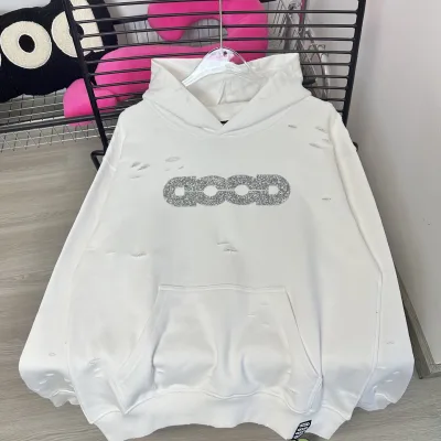 Goodbrand Long Sleeve replica 1:1 White Black Cotton Distressed What