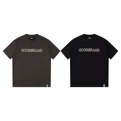 Goodbrand kortärmad replika 1:1 Black Grey Cotton Is It