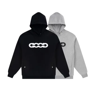 Goodbrand Sweatshirt replika super klon Svart Grå bomull tvättad Gradient