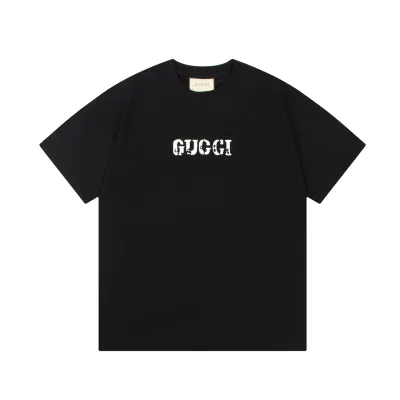 Gucci skjorta replika lyx bomullstyg dubbel garn resistent axel