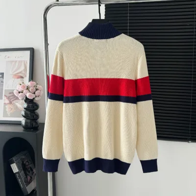 Gucci Shirt replica lyx Stickad logotyp Tyg Passar Senaste besättning