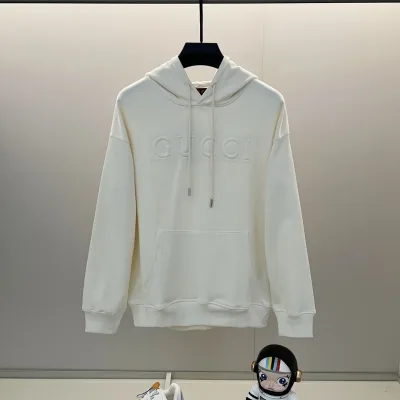 Gucci Sweatshirt replika lyx super clone Black Cotton Solid Logo