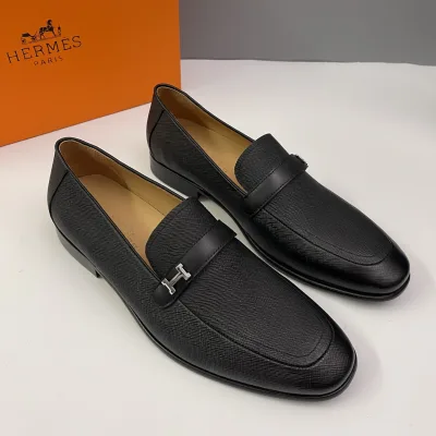 Hermes Lederschuhe Replik Luxus Rindsleder Original Maßgeschneiderte Ebene Kauf