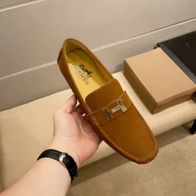 Hermes Lederschuhe Replik Luxus Super Klon Neueste Version Ende