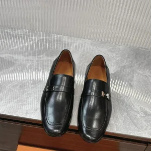 Hermes Loafers Replik Luxus 1:1 Rindsleder Modern Importiert Hot