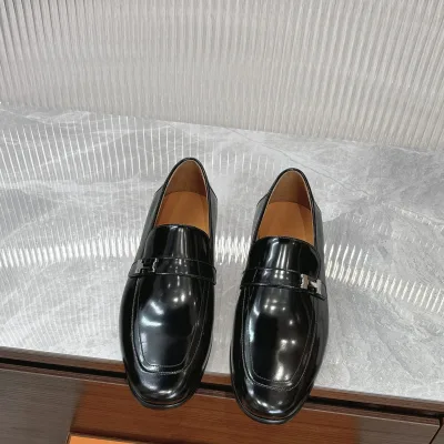 Hermes Loafers Replik Luxus Rindsleder Modern Importiert Langlebig Es