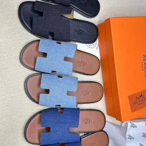 Hermes Hausschuhe Replik Luxus Super Klon Leder Rindsleder Original Neueste
