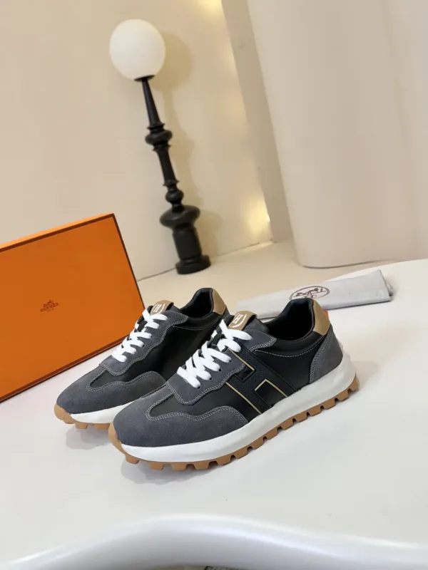 Hermes Sneakers Replik Luxus Schaffell Futter Street Blasting Männer Sport