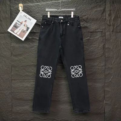 Loewe Jeans replica 1:1 Black Washed Logo Ben Perfekt L??sa
