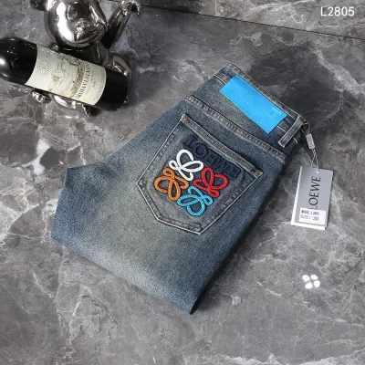 Loewe Jeans replica super clone Denim Washed Logo Solid Classic