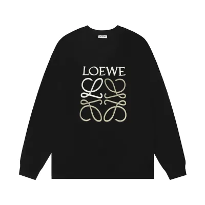 Loewe l?£¤ng?¡èrmade replika superklon svart bomullsbroderad logotyp