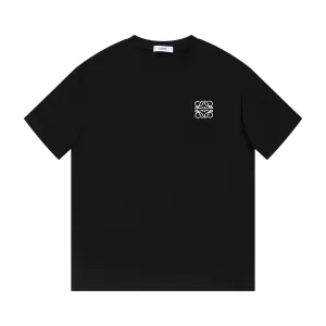 Loewe Short Sleeve replica super clone 1:1 White Black Cotton