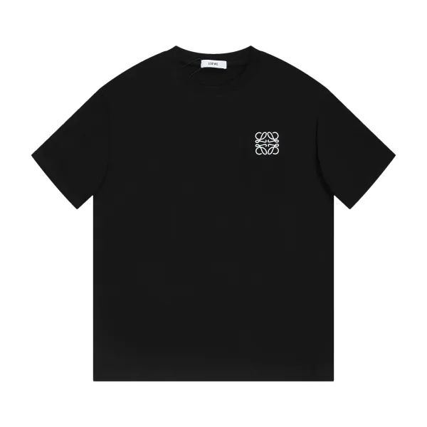 Loewe Short Sleeve replica super clone 1:1 White Black Cotton