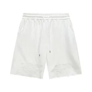 Loewe Shorts replica 1:1 White Cotton Brodered Logo Casual Samma