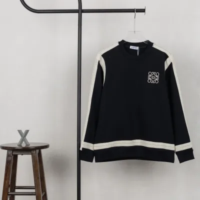 Loewe Hoodie replica 1:1 Black Cotton Logo Brodery No Xb