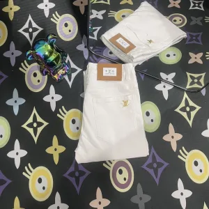 Louis Vuitton Jeans replica 1:1 Cotton Denim Washed 100g Lv