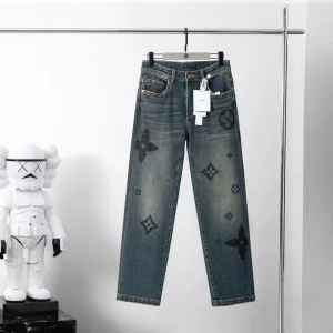 Louis Vuitton Jeans replica 1:1 Cotton Denim Washed Jin As