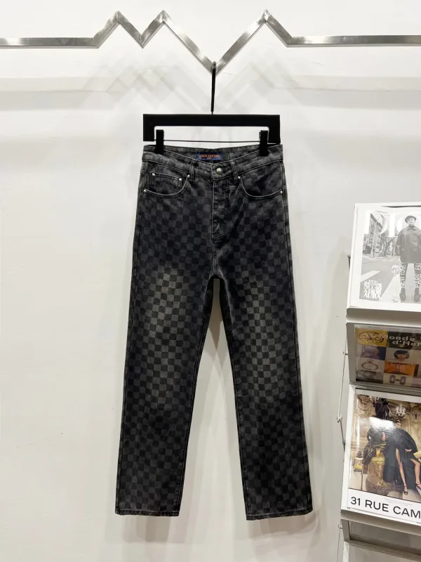 Louis Vuitton Jeans replica lyx Denim Logo Ankomst Lv Hottest