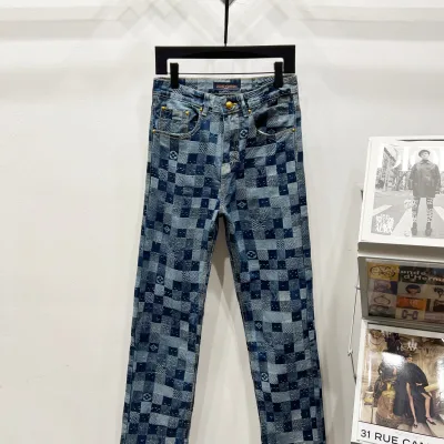 Louis Vuitton Jeans replica lyx Denim Logo Ankomst Lv Hottest