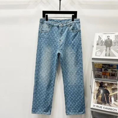 Louis Vuitton Jeans replica lyx Denim Logo Ankomst Lv Hottest