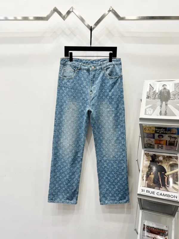Louis Vuitton Jeans replica lyx Denim Logo Ankomst Lv Hottest