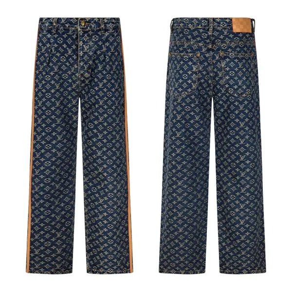 Louis Vuitton Jeans replica super clone 1:1 Blue Cotton Denim