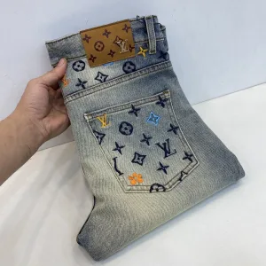 Louis Vuitton Jeans replika super klon Oc Lv Slim Fit