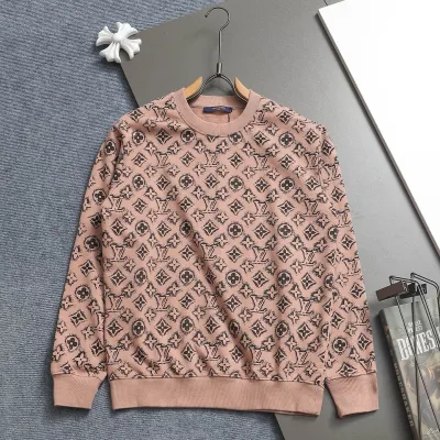 Louis Vuitton Skjorta replika 1:1 Lila Grön bomullslogotyp tvättad